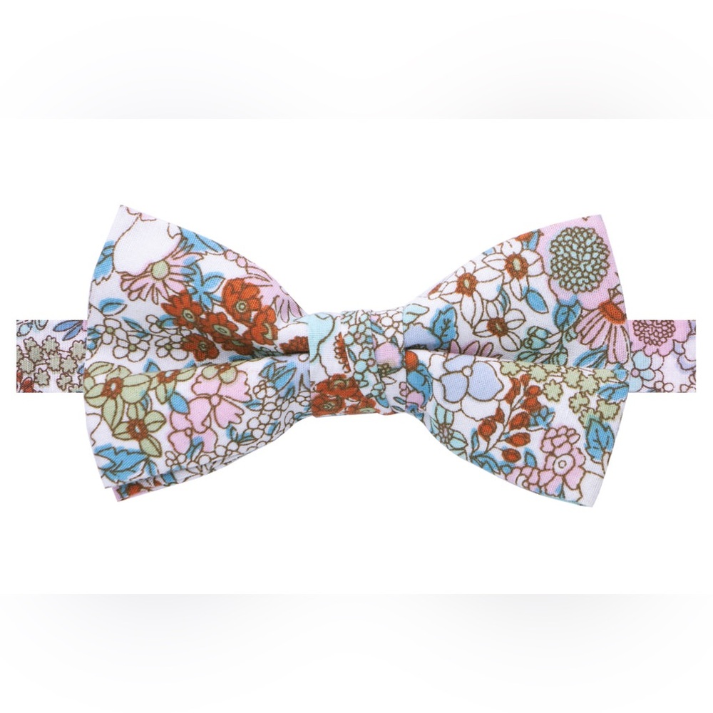 Spring Notion Floral Kids Bow Tie Size Medium